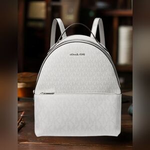 Michael Kors Light Gray Backpack